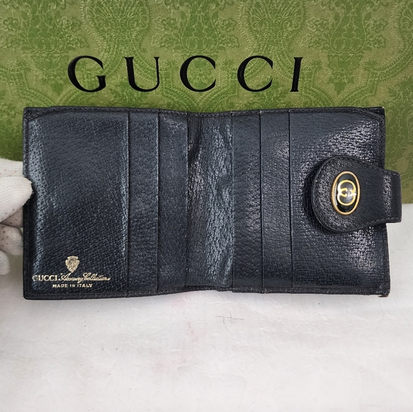Auth Gucci GG Sherry Line Compact Wallet - Picture 5 of 6